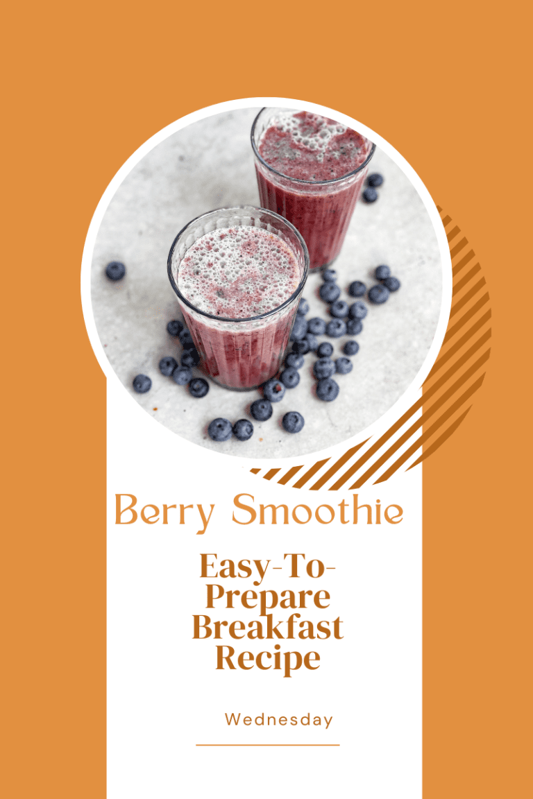 Berry Smoothie| Easy-To-Prepare Breakfast Recipe