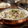 Malai Mushroom Matar With Cashew Cream
