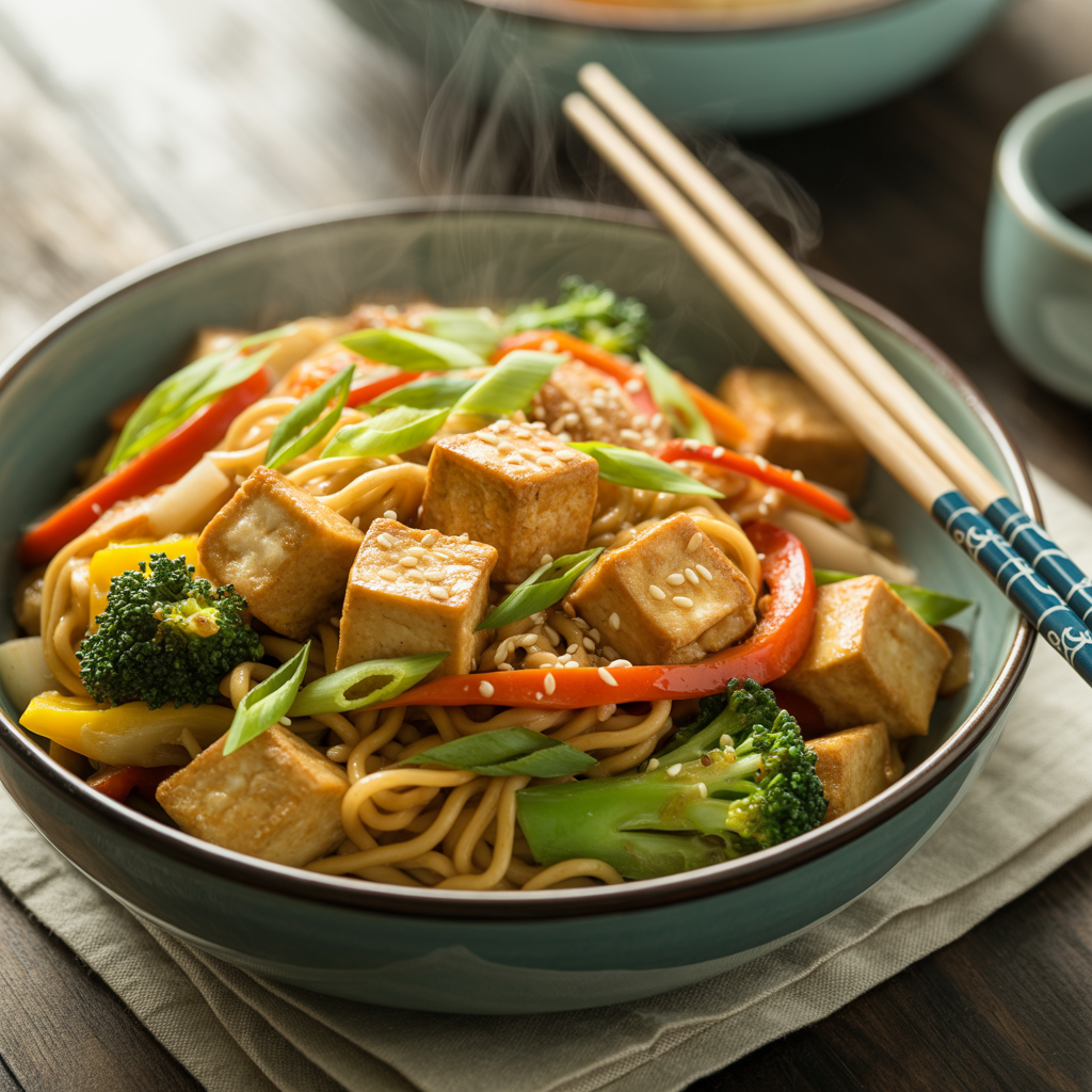 Vegan Dinner Recipes - Tofu Noodles