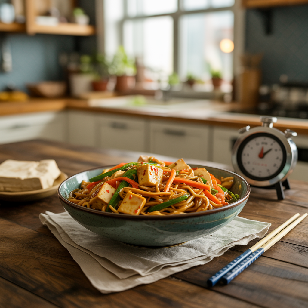 Quick Weeknight Tofu Noodle Recipes